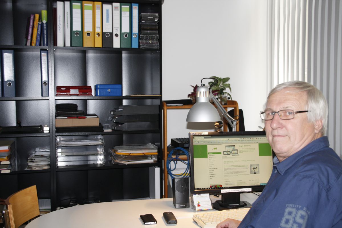 Gunter im Büro 2017