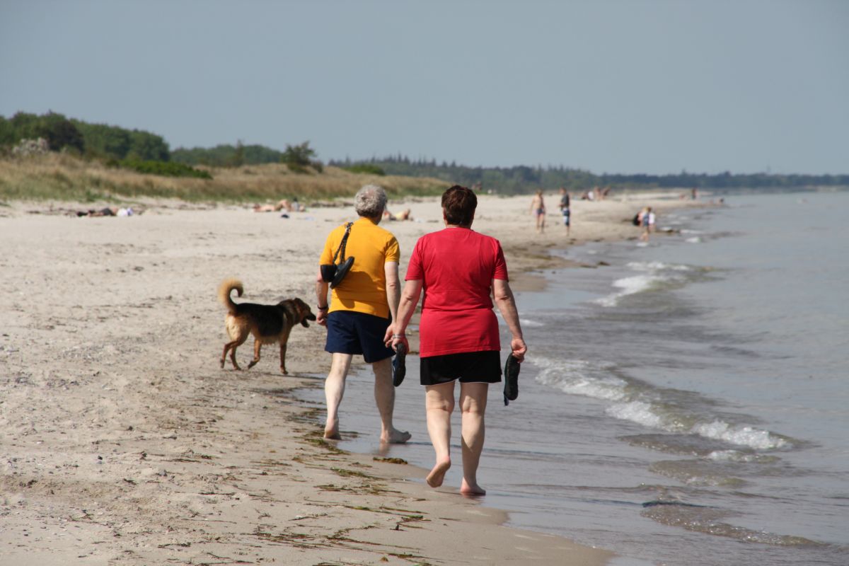 Der erste Strandspaziergang