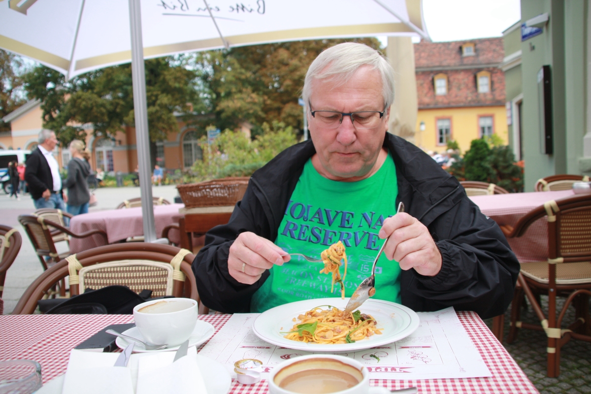 Die Steinpilznudeln schmeckten einfach lecker