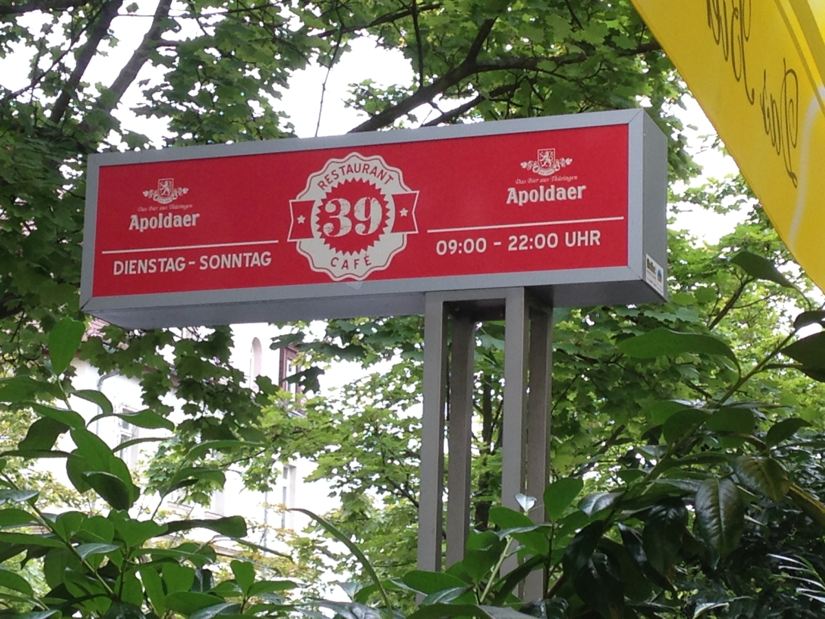 Restaurant & Café 39 in der Carl-August-Allee